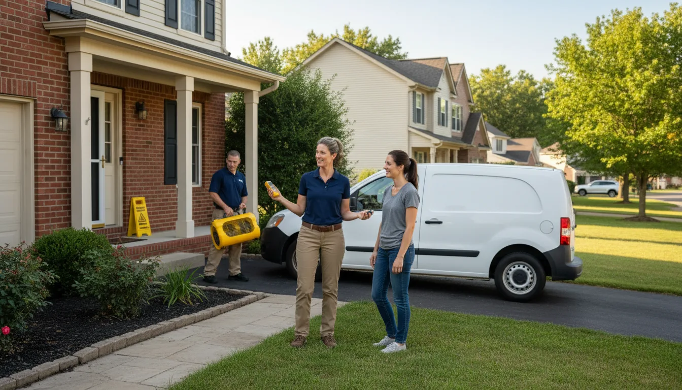 Residential water damage restoration in Powellsville, NC